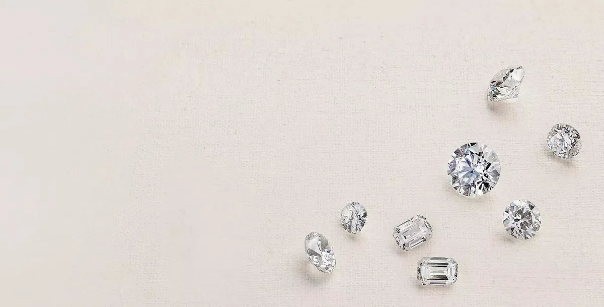 Lab-grown vs natural diamonds comparison showing different diamond cuts and shapes – Alexander Jewellers Sydney
