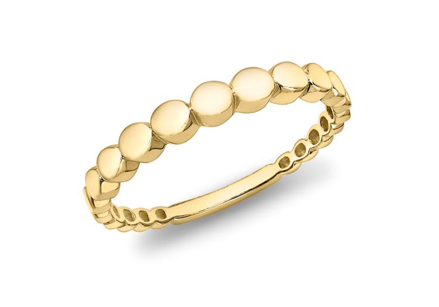 9ct Yellow Gold Graduated-Circles Ring