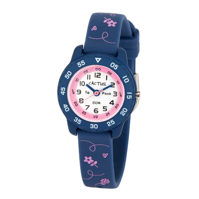 Junior Time Teacher Blue & Pink flowers