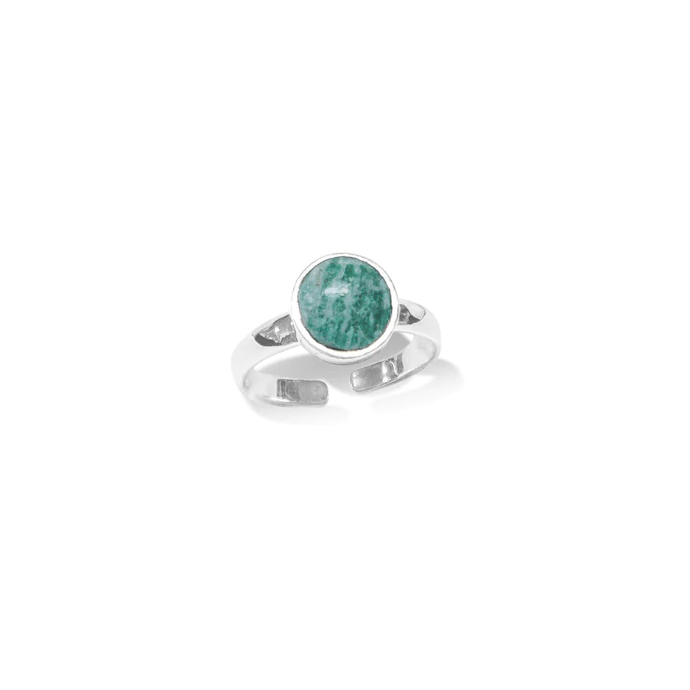 Amazonite & Sterling Silver Ring