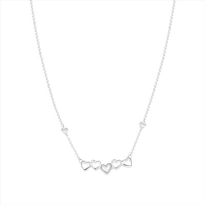 Heart Bar Sterling Silver Necklace