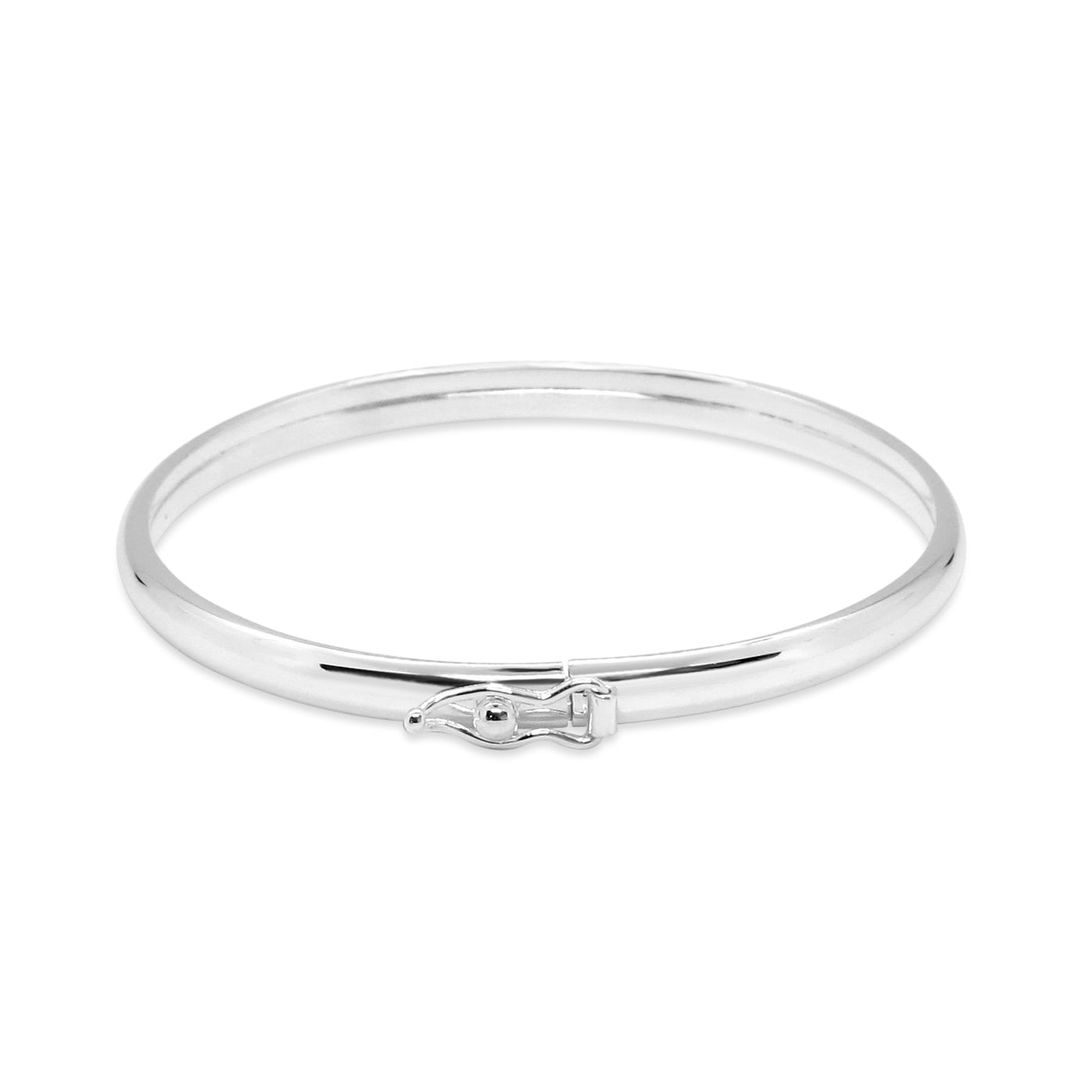 .925 Sterling Silver Baby Bangle 3x43mm