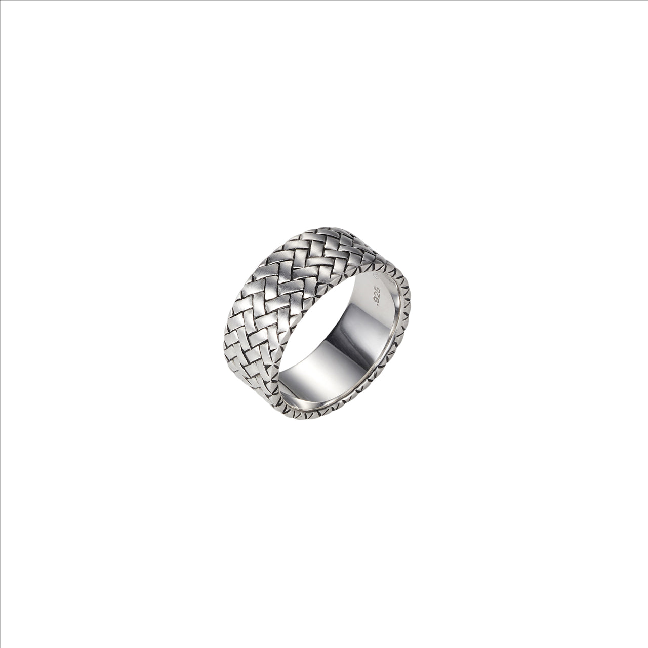 Sterling Silver Woven Pattern Ring