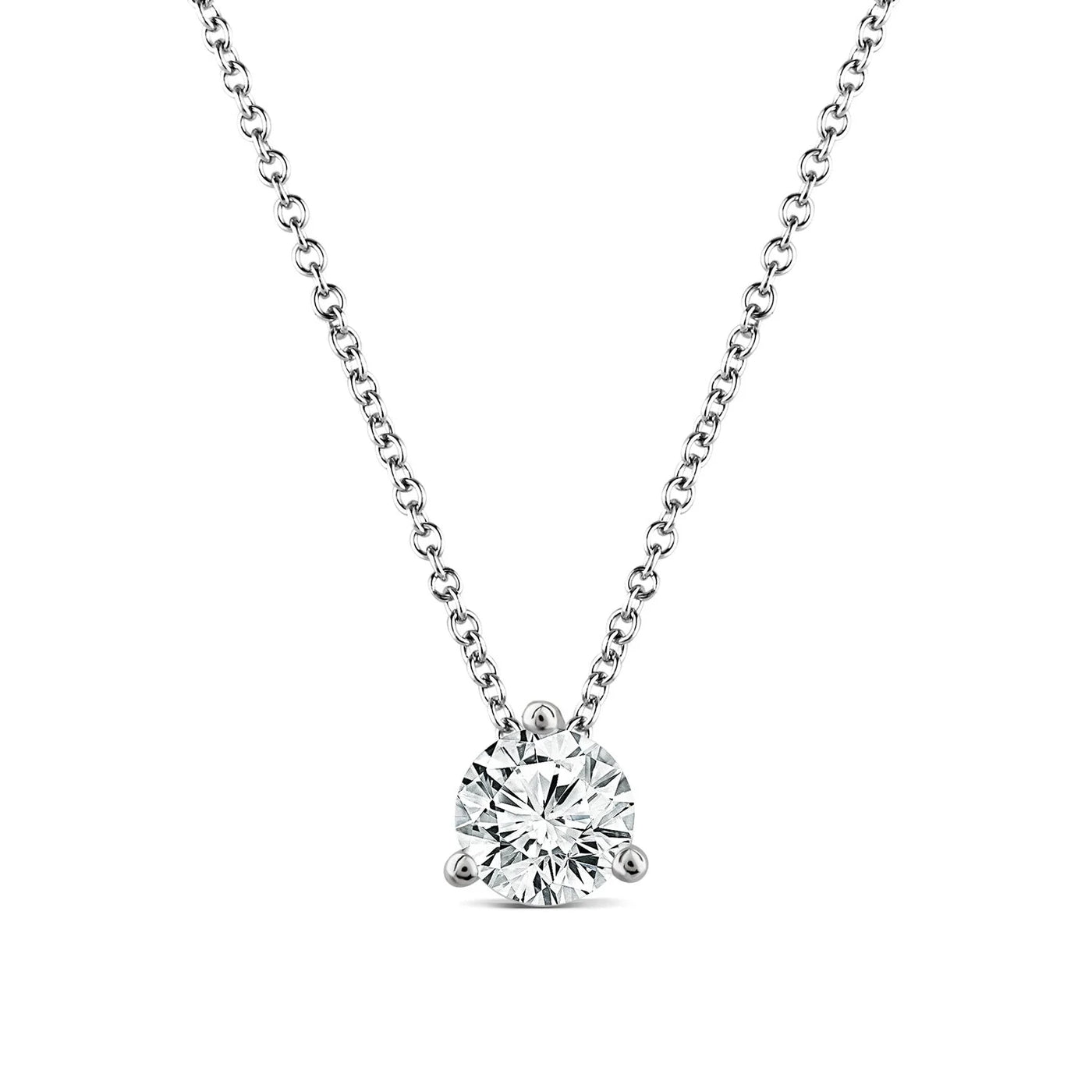 1.00ct Lab Diamond 18K White Gold Necklace – Alexander Jewellers