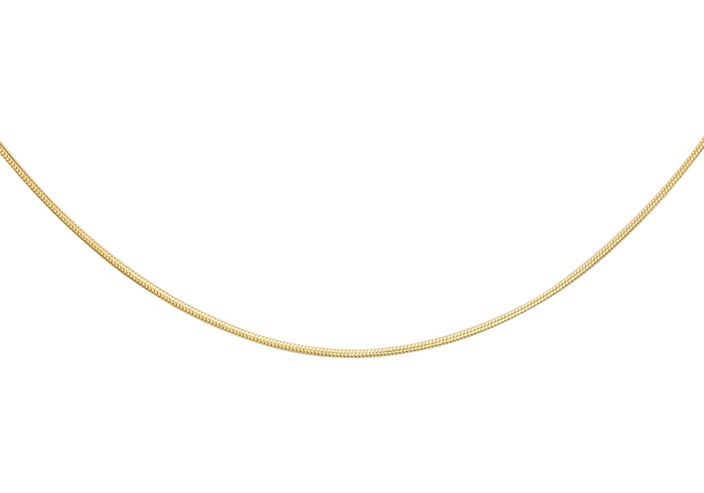 9ct Yellow Gold Mini Round Snake Chain 40cm – Alexander Jewellers