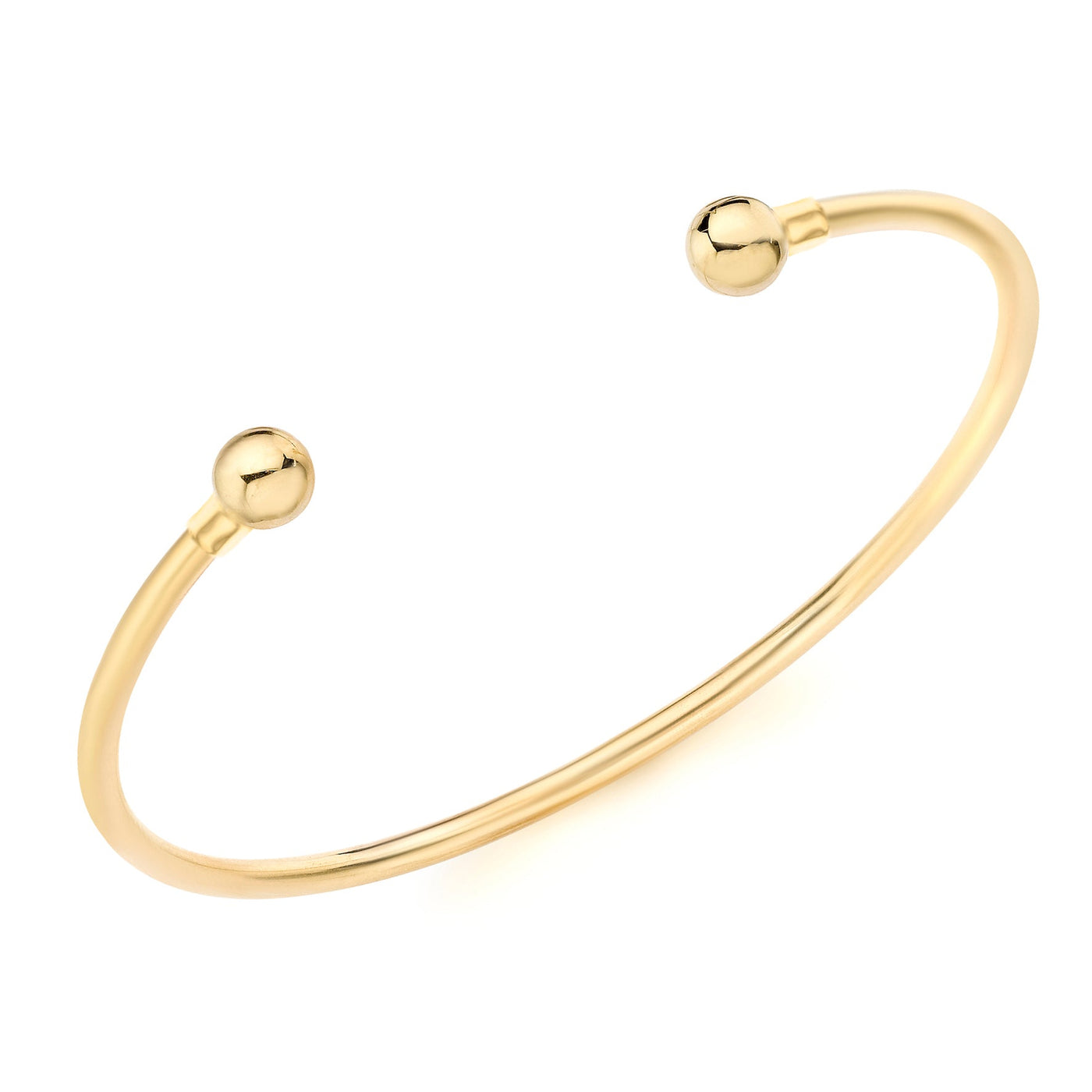 9ct Yellow Gold 2.5mm Tube Torque Bangle 62mm x 50mm – Alexander Jewellers