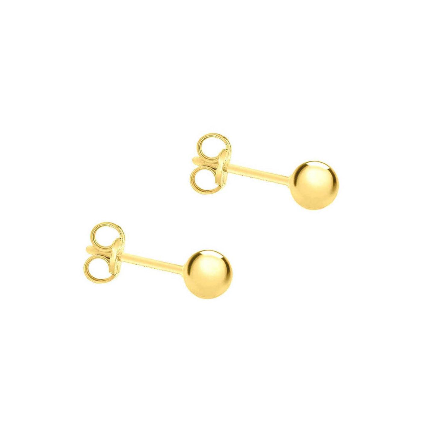 9ct Yellow Gold 5mm Ball Stud Earrings