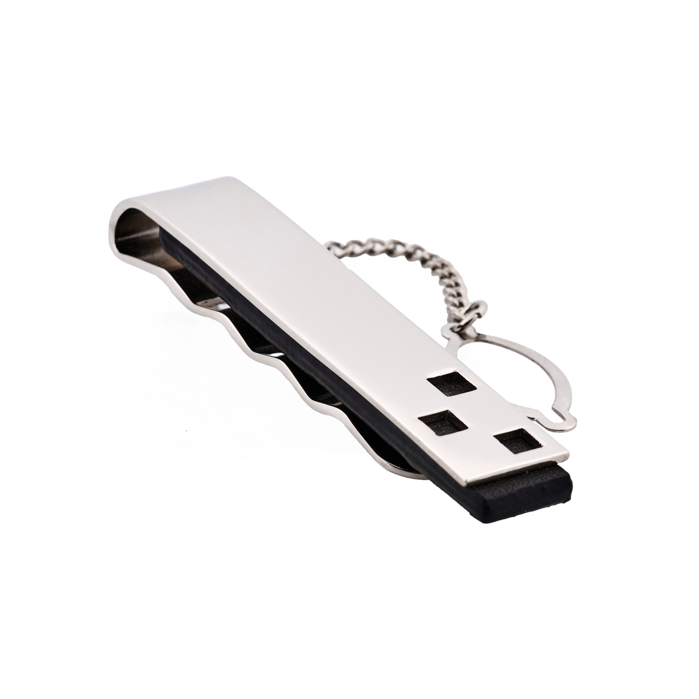 Rhodium Tie Bar