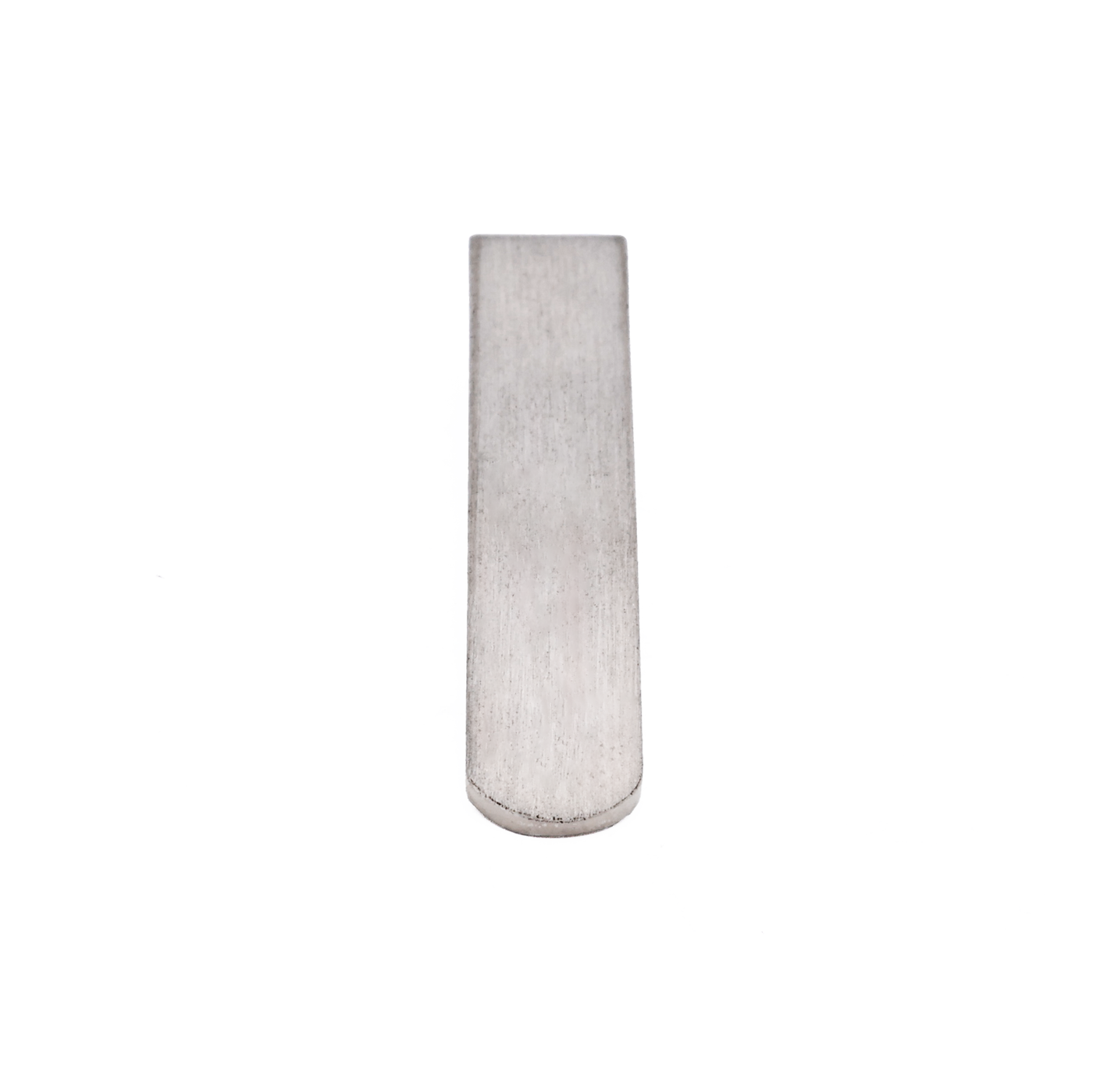 Brush Rhodium Tie Slide