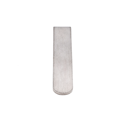 Brush Rhodium Tie Slide