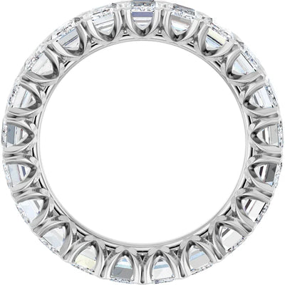 Emerald Cut Lab-Grown Diamond Eternity Ring – 5 1/3 CTW  14ct White Gold