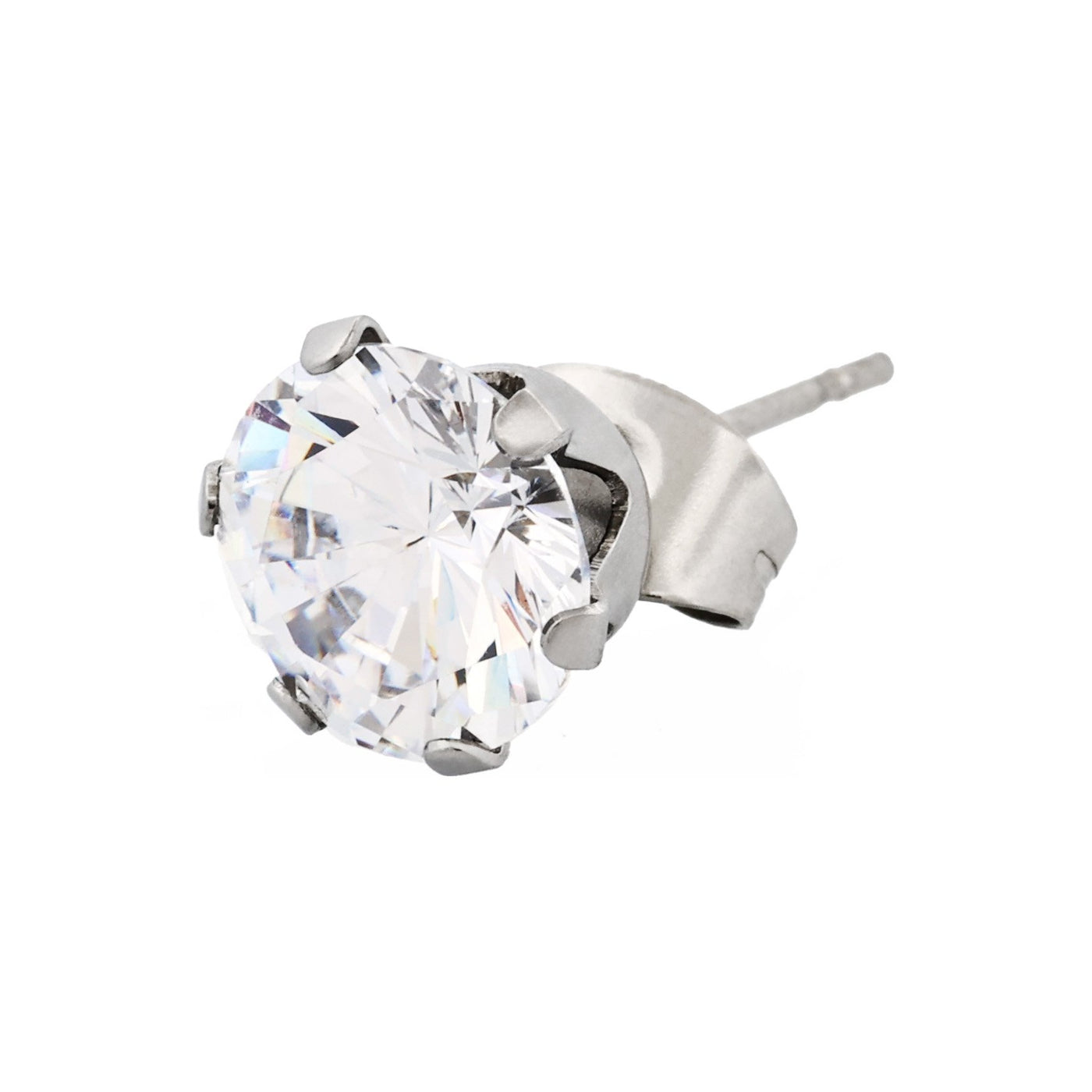 Stainless Steel Earring Cubic Zirconia