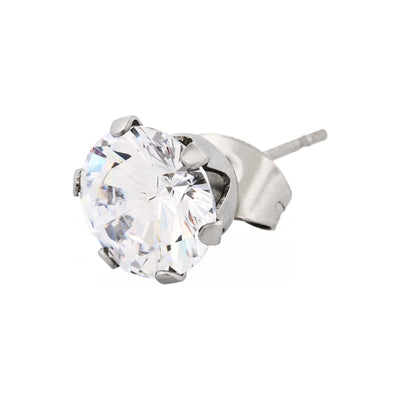 Stainless Steel Earring Cubic Zirconia