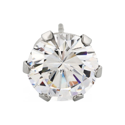 Stainless Steel Earring Cubic Zirconia
