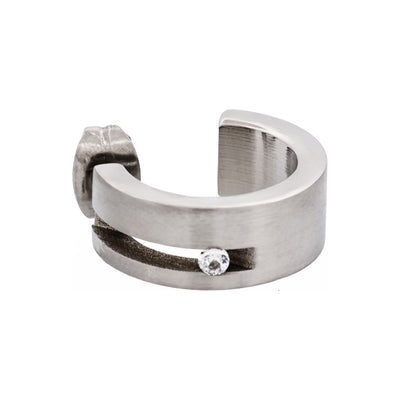 Stainless Steel Cubic Zirconia Earring