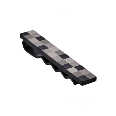 Stainless Steel Colour Gradiant Check Tie Slide