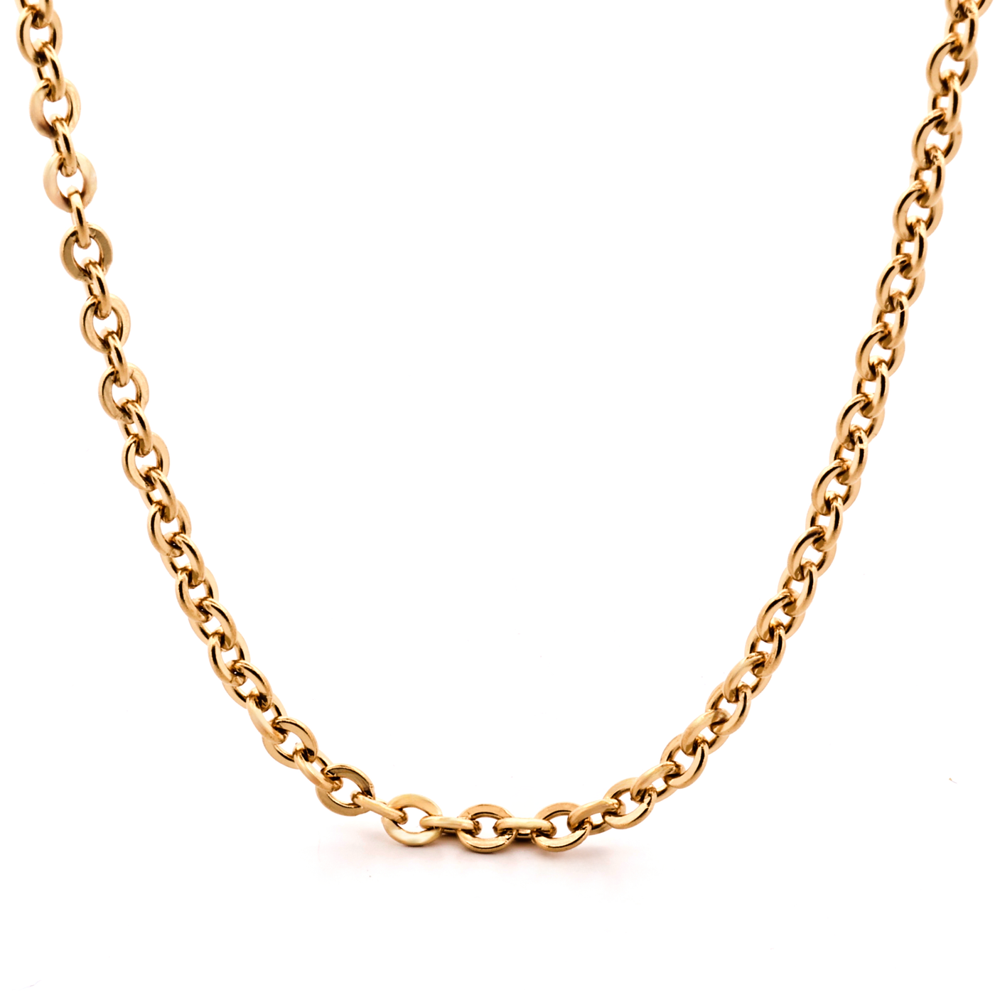 Ion Plated Gold Stainless Steel Chain 55cm