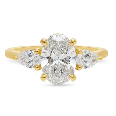 18ct Yellow Gold Lab-Grown Diamond Engagement Ring