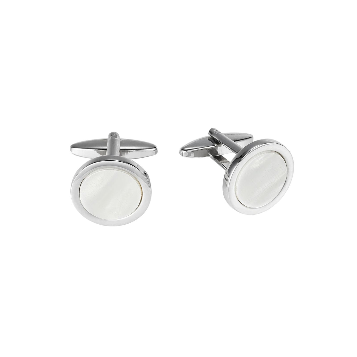 Round Mother Of Pearl Dress Cufflinks