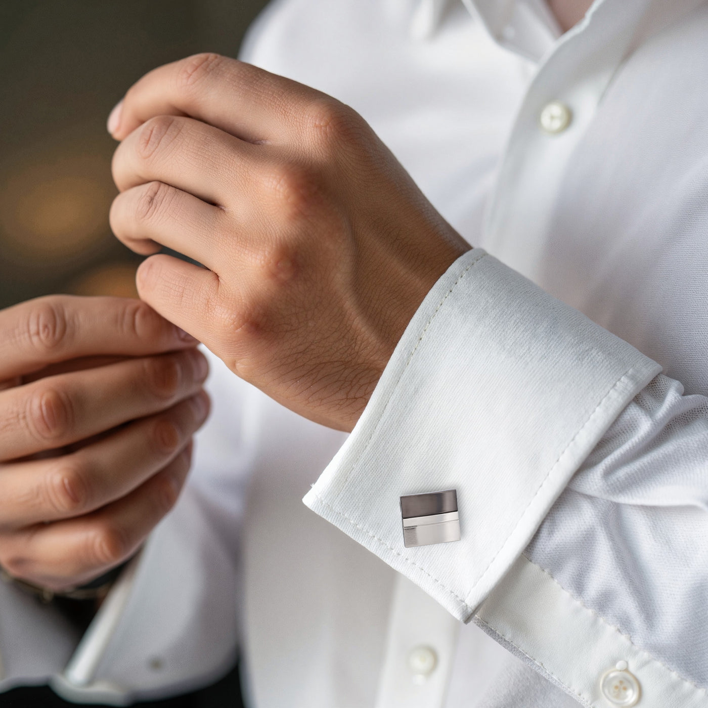 Gun Metal/Rhodium plated Cufflinks