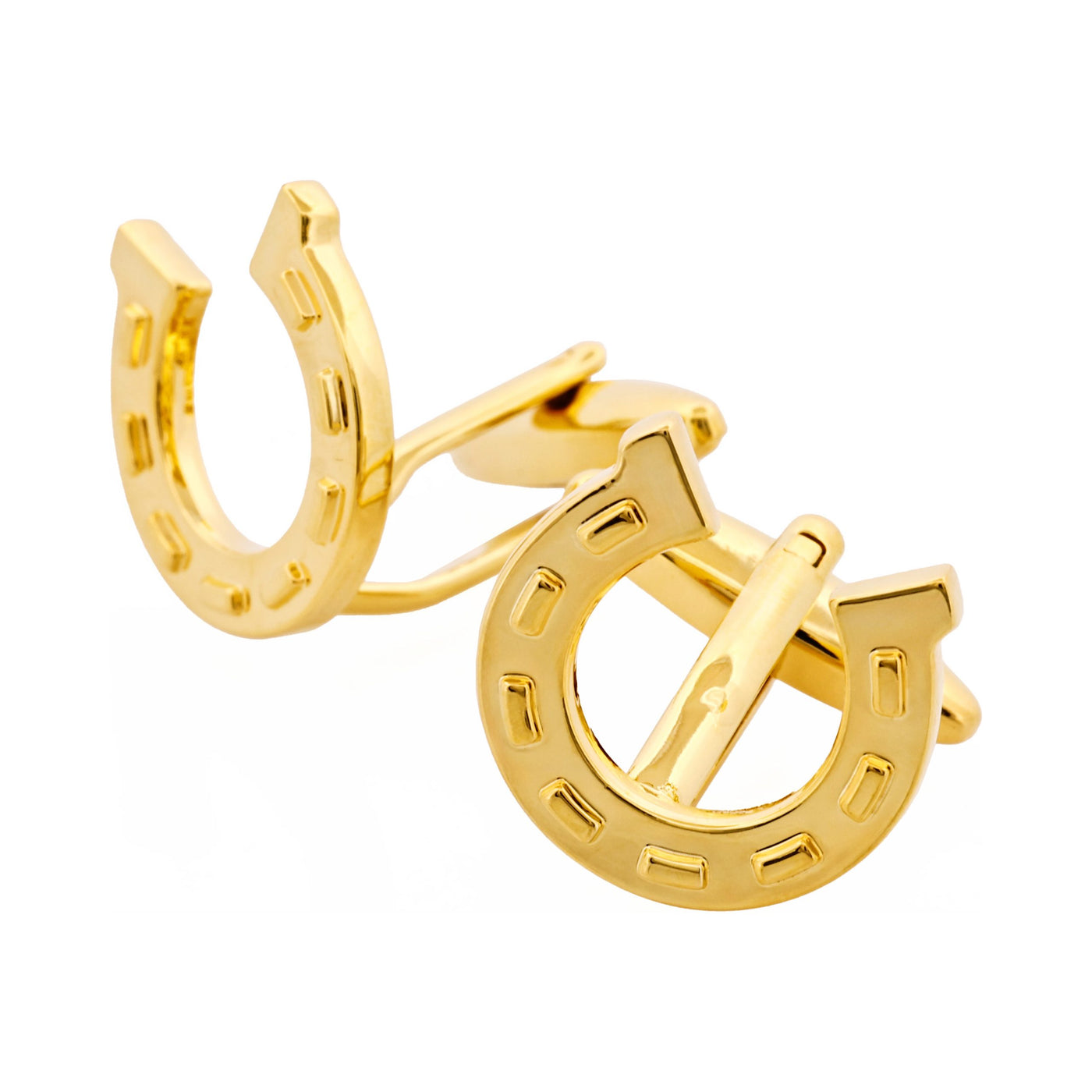 Gold Plated Horse Shoe Cufflinks