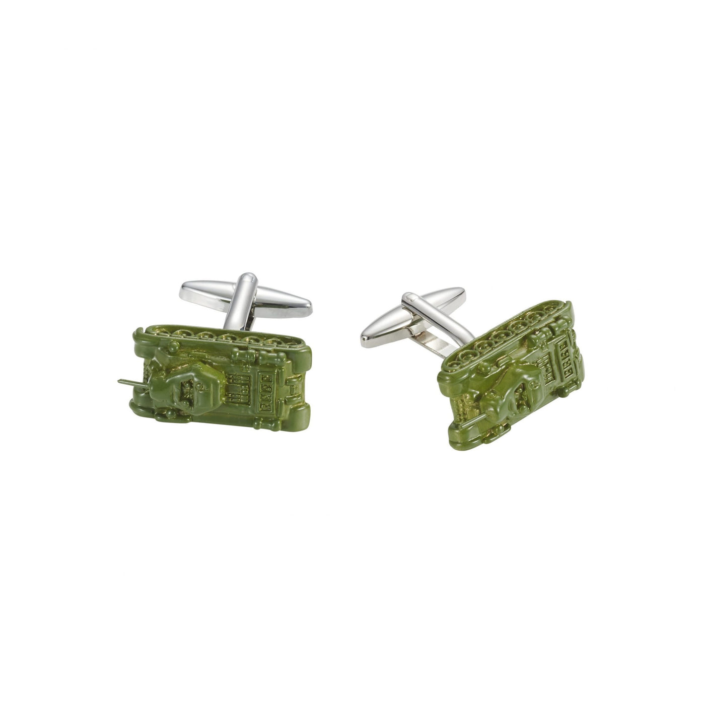 Green Army Tank Cufflinks