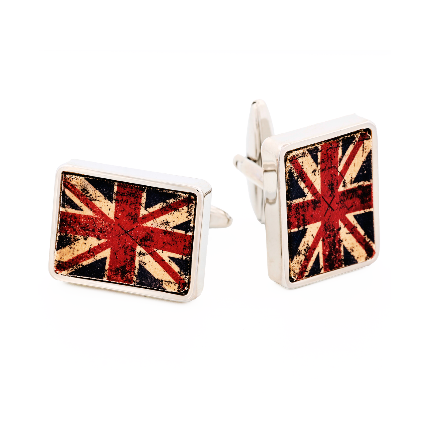 Antique Print Union Jack Cufflinks