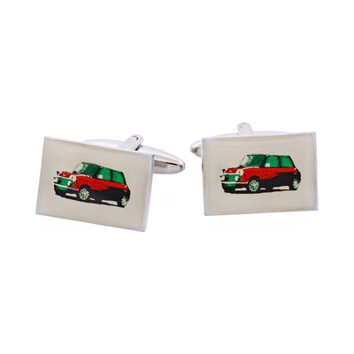 Mini Car Screen Print Cufflinks