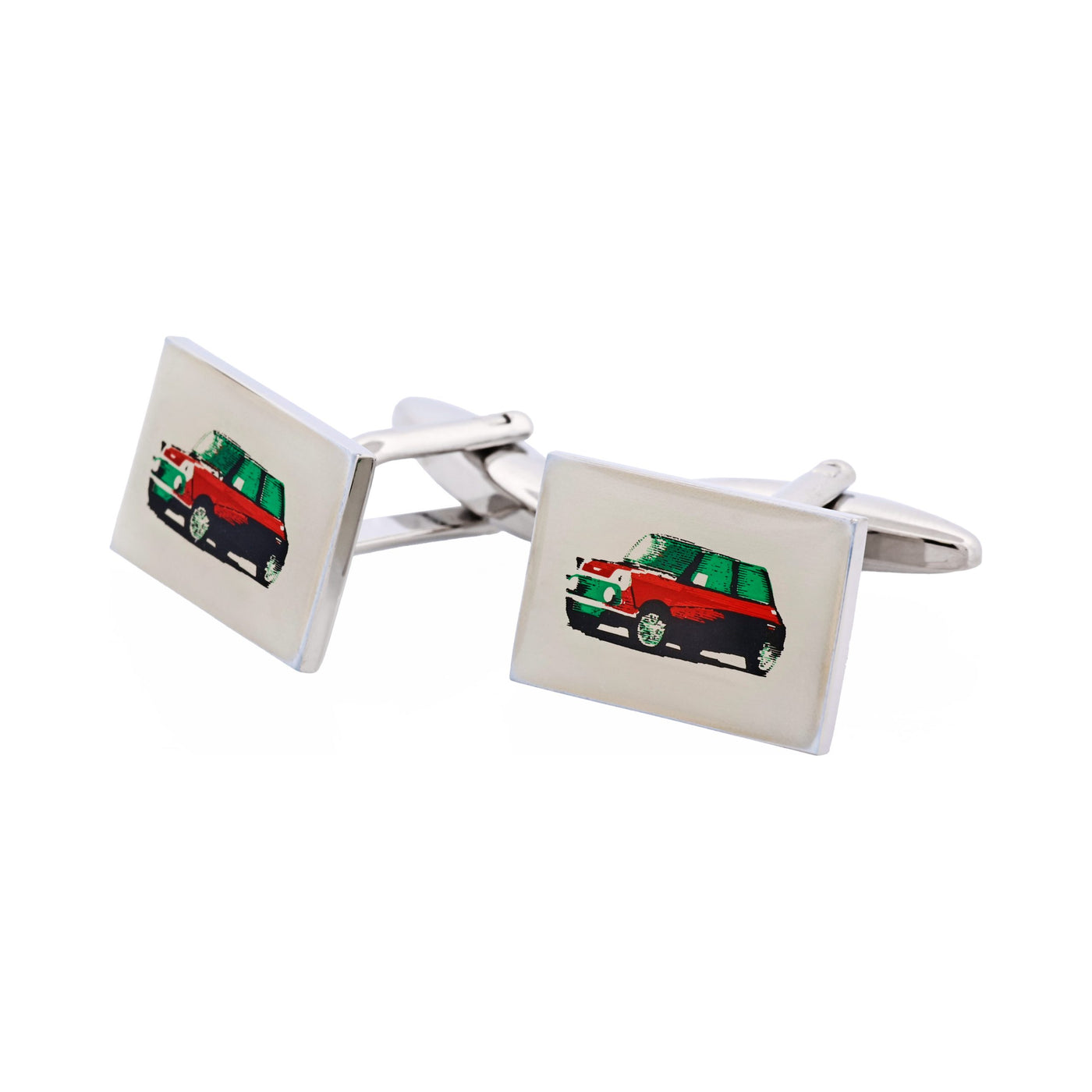 Mini Car Screen Print Cufflinks