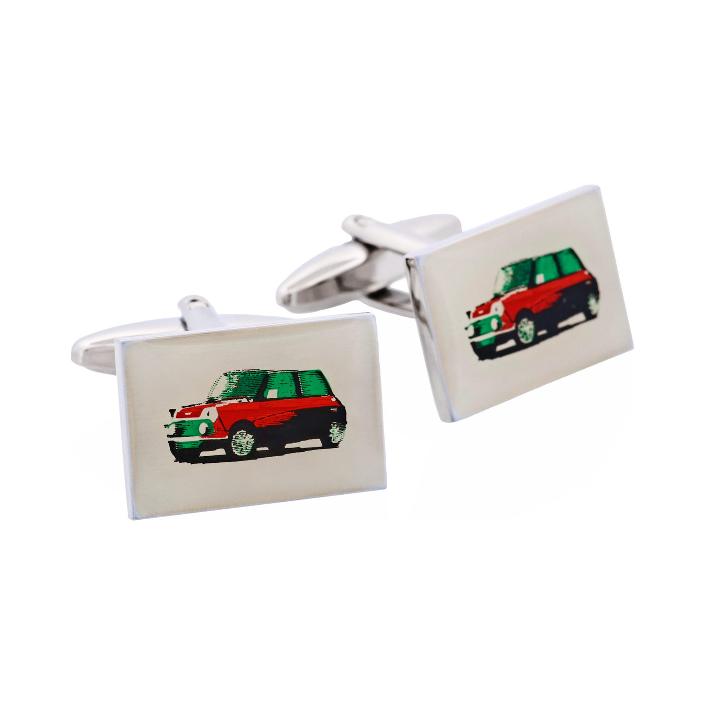 Mini Car Screen Print Cufflinks