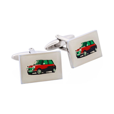 Mini Car Screen Print Cufflinks