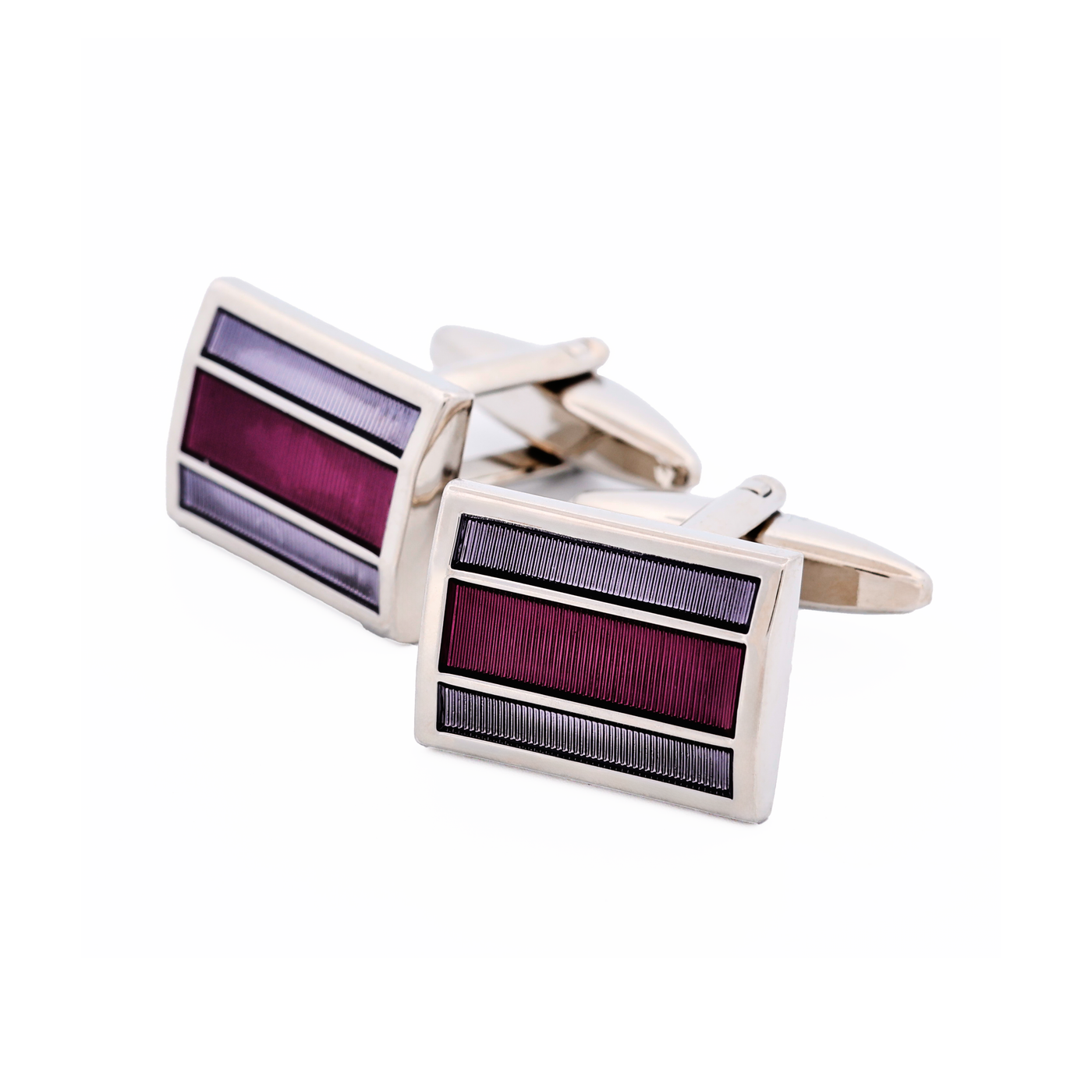 Purple Enamel Cufflinks