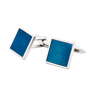 Blue enamel Cufflinks