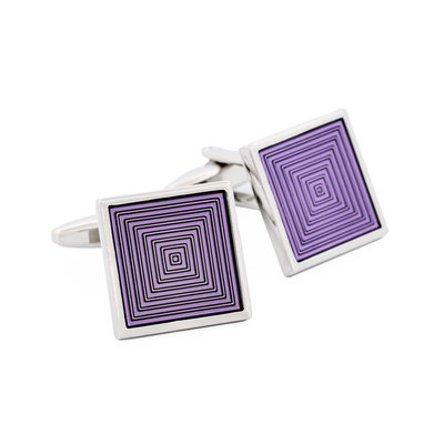 Purple Enamel Cufflinks