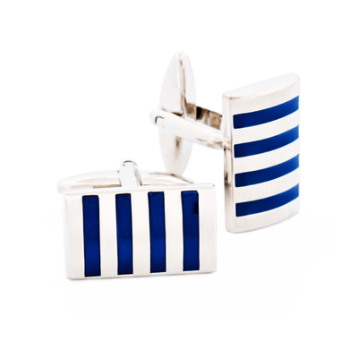 Blue Enamel Cufflinks