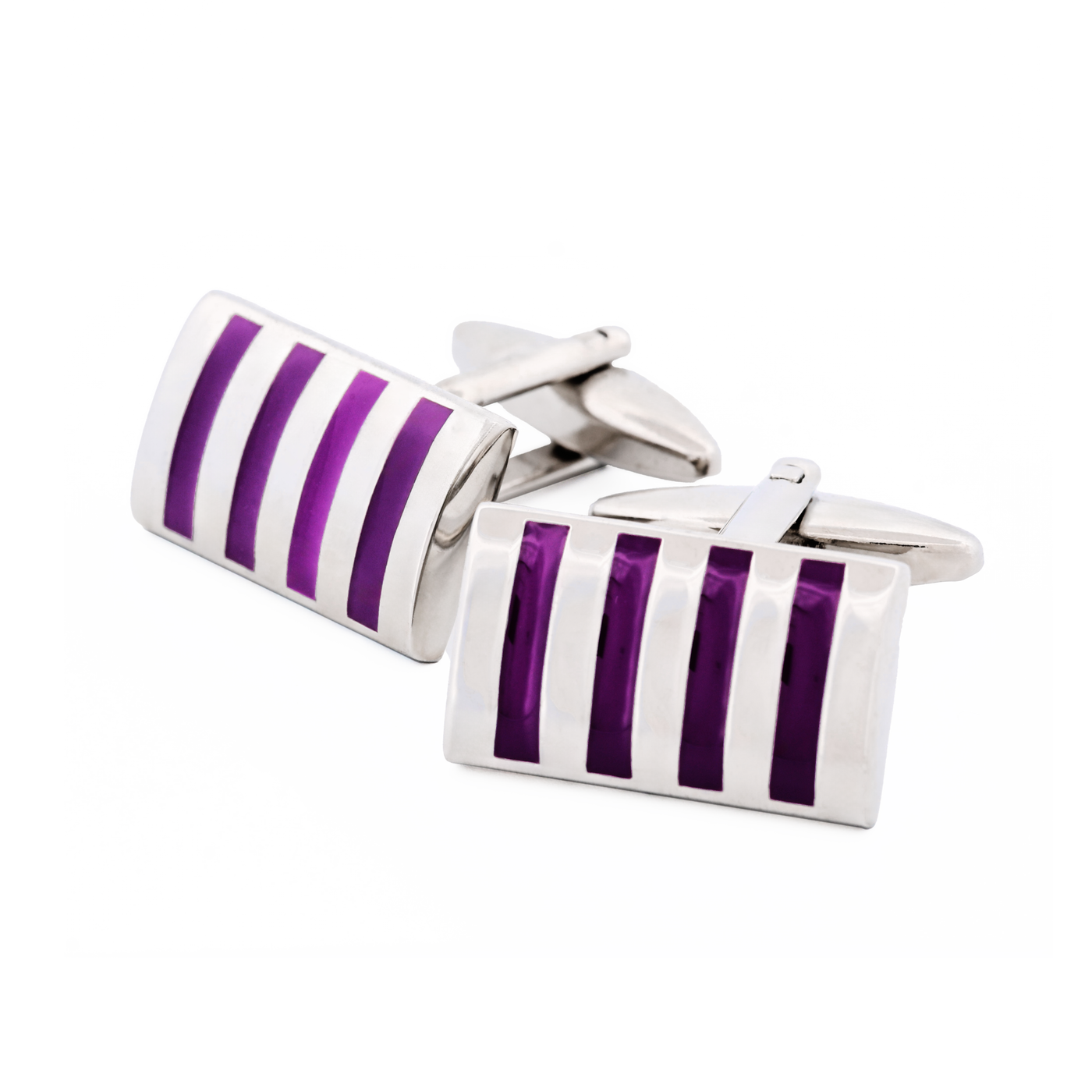 Purple Enamel Cufflinks