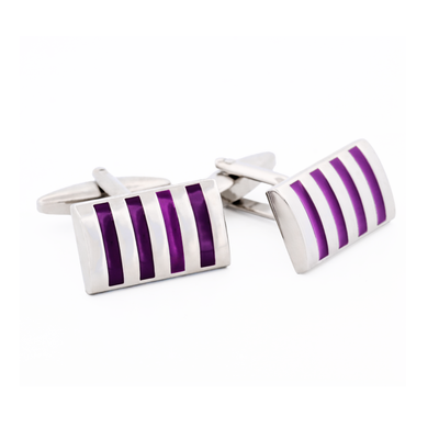 Purple Enamel Cufflinks