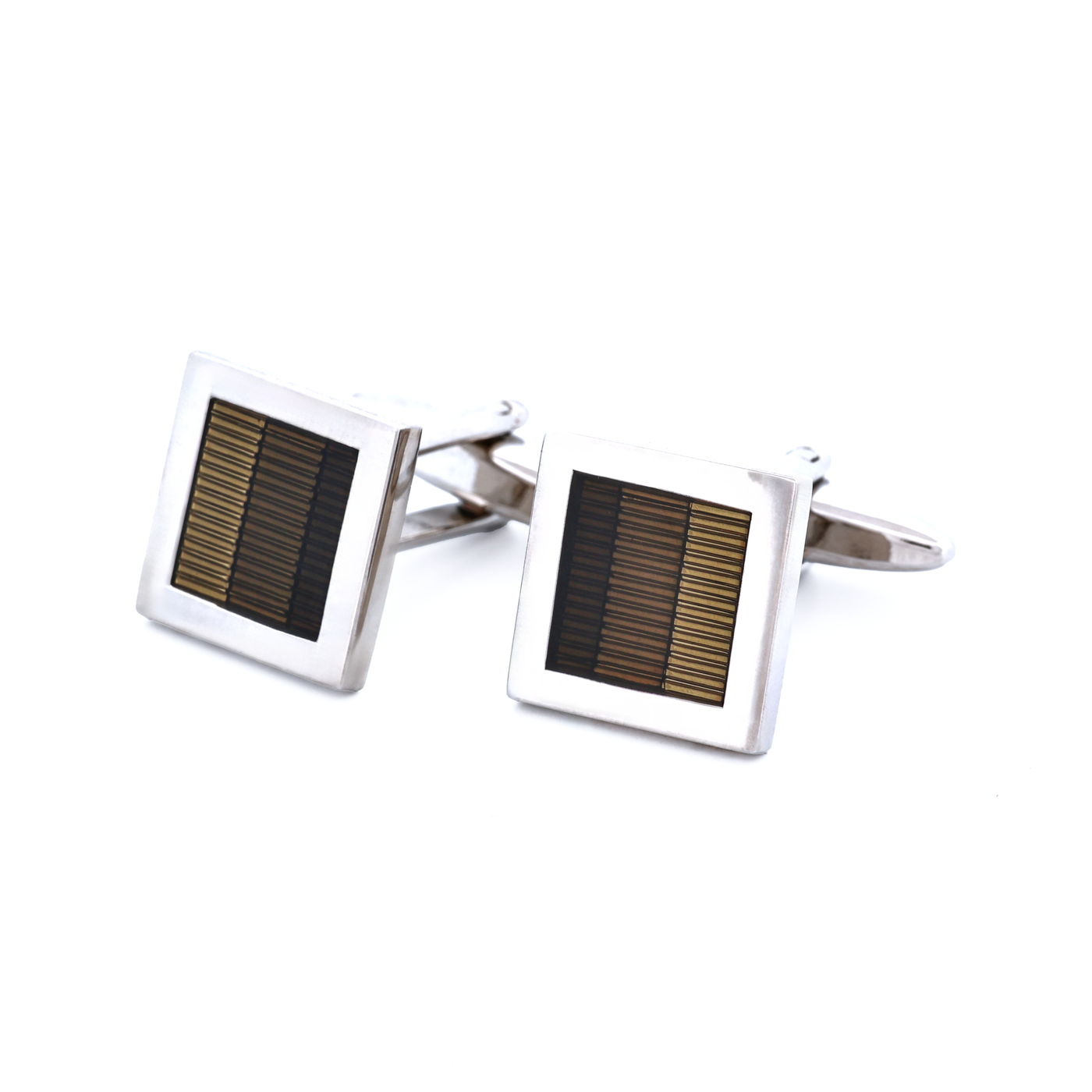 3 Tone Grey Resin Cufflinks