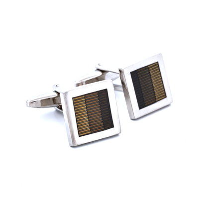 3 Tone Grey Resin Cufflinks
