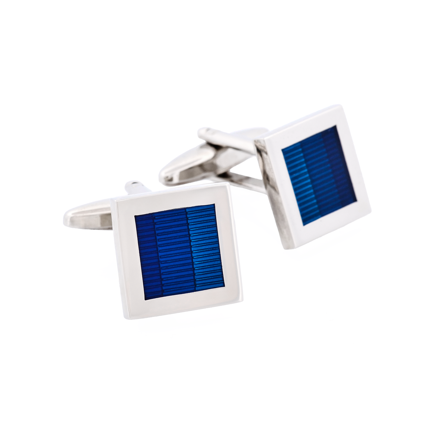 3 Tone Blue resin Cufflinks