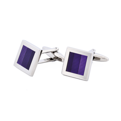 3 Tone Purple resin Cufflinks