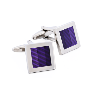 3 Tone Purple resin Cufflinks