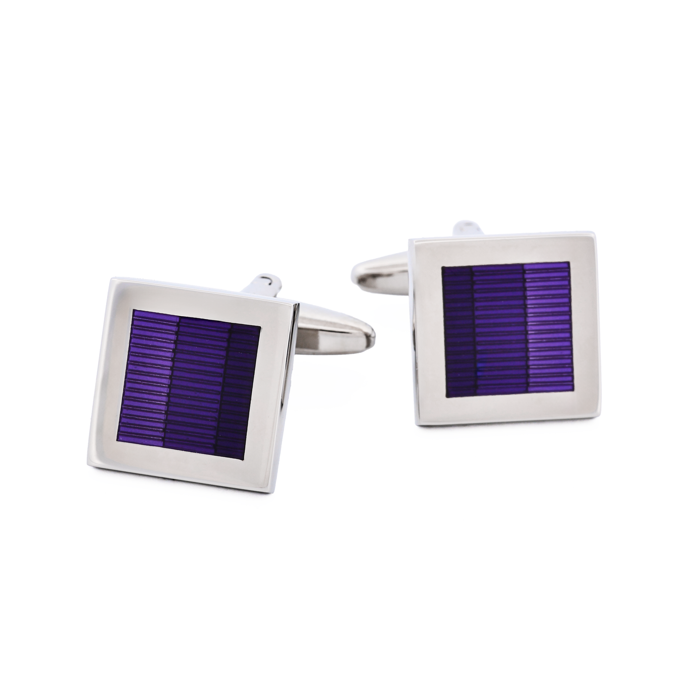 3 Tone Purple resin Cufflinks