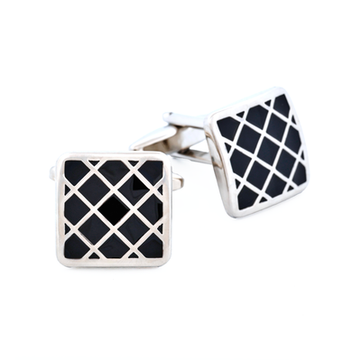 Black Enamel Cufflinks