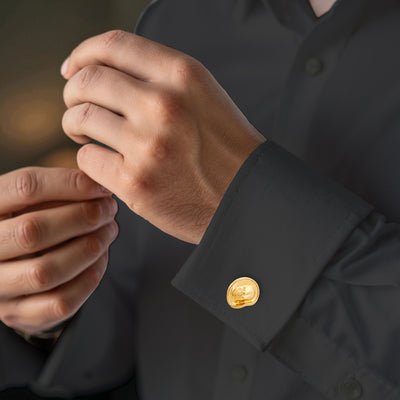 Gold Army Digger’s Hat Cufflinks