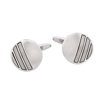 Rhodium Plated Cufflinks