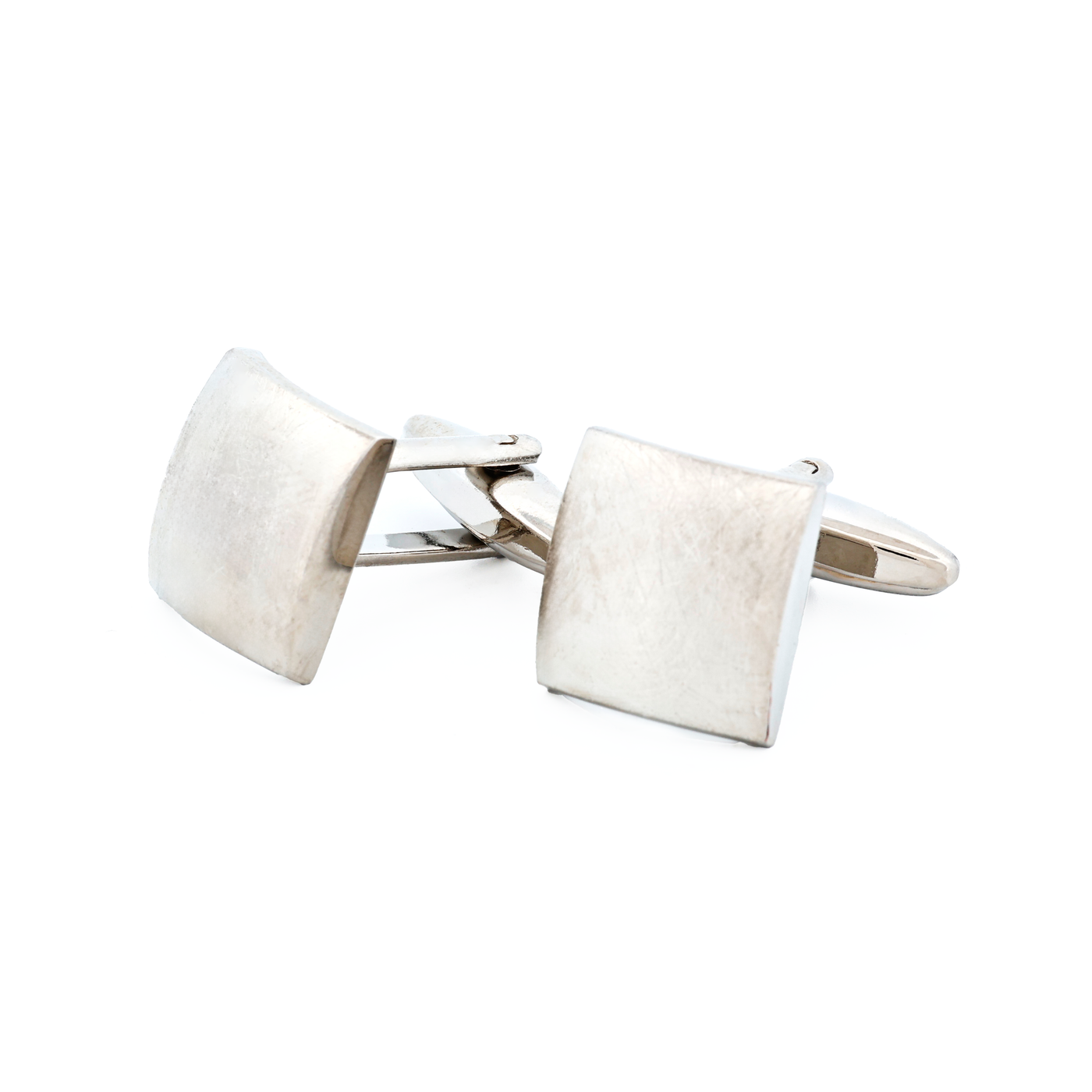 Brusherhodium Plated Cufflinks