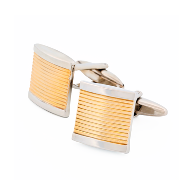 Rhodium Matt Gold Cufflinks