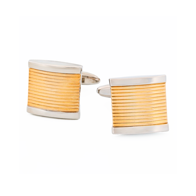 Rhodium Matt Gold Cufflinks