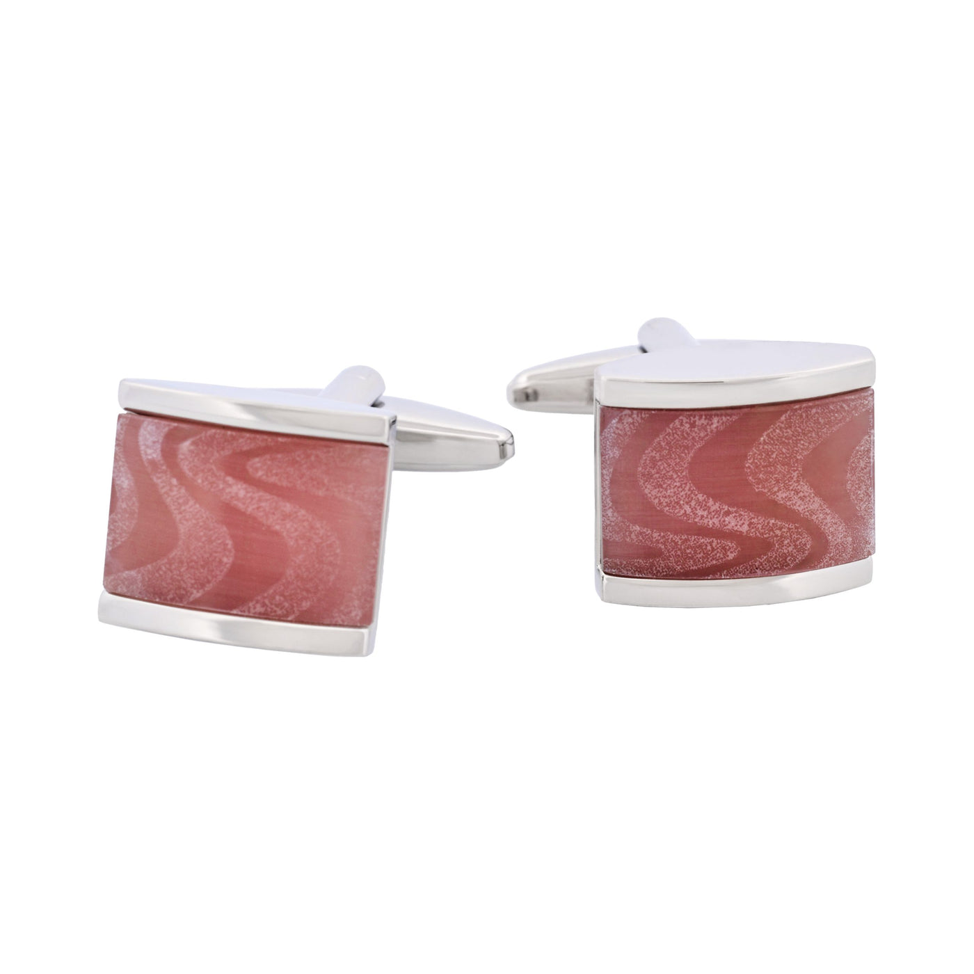 Lilac Cat's Eye Cufflinks